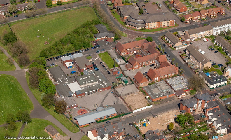 Victoria Park Primary Academy School, Smethwick  from the air
