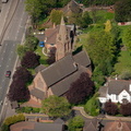 St Pauls Church  Wednesbury from the air