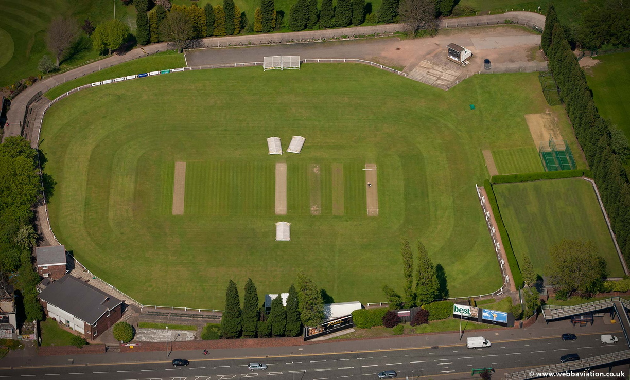 West Bromwich Dartmouth Cricket Club from the air