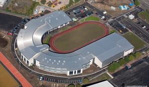 Sandwell Academy School, West Bromwich from the air