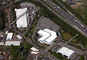 Bentley Mill Way Walsall West Midlands aerial photograph 