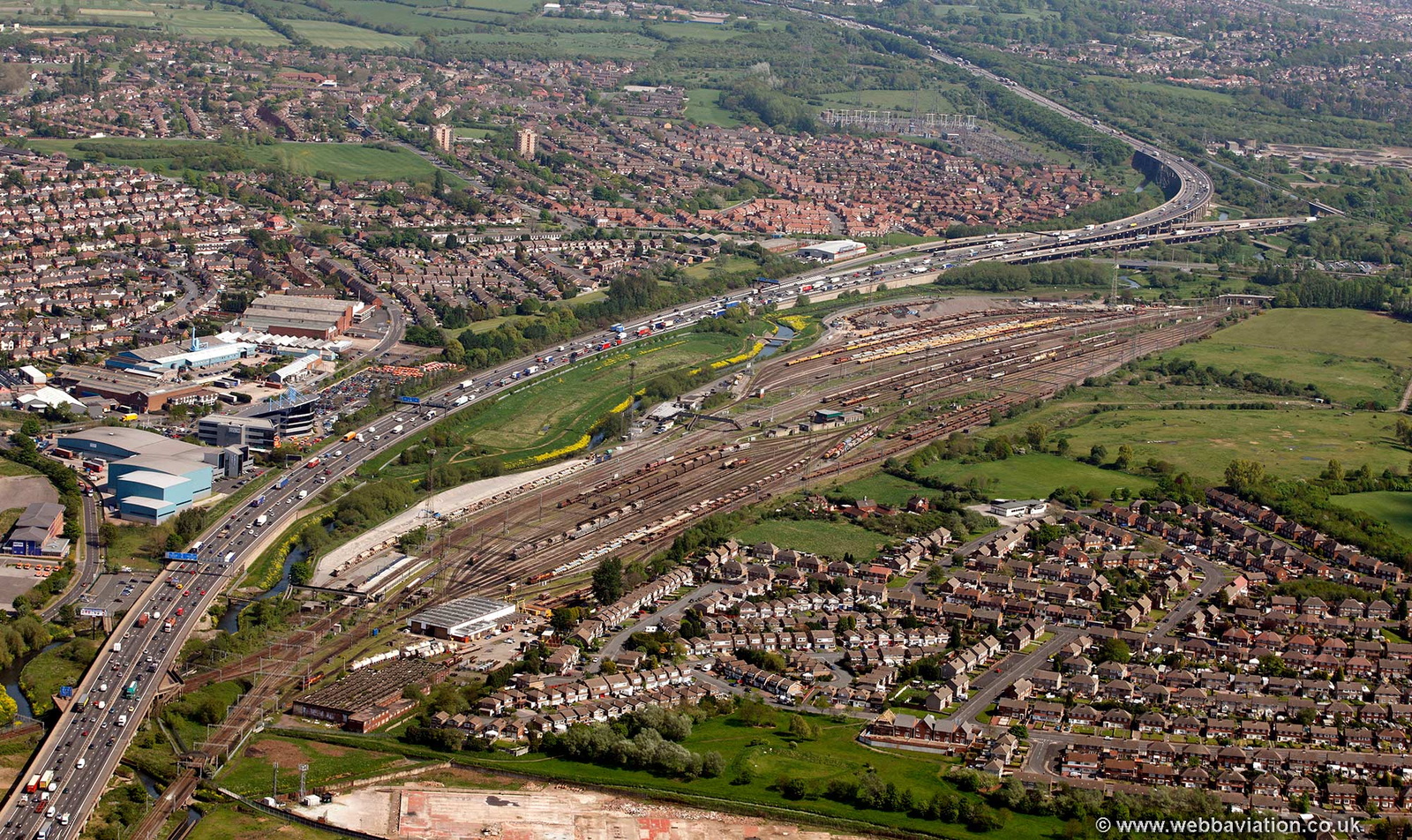Bescot Yard Walsall  from the air