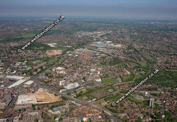 Walsall West Midlands aerial photograph 