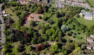 Merridale Cemetery. Also known as Wolverhampton General Cemetery Wolverhampton from the air