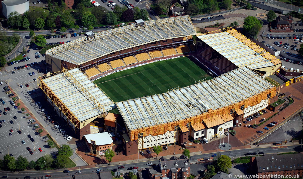  the Molineux Stadium Wolverhampton from the air