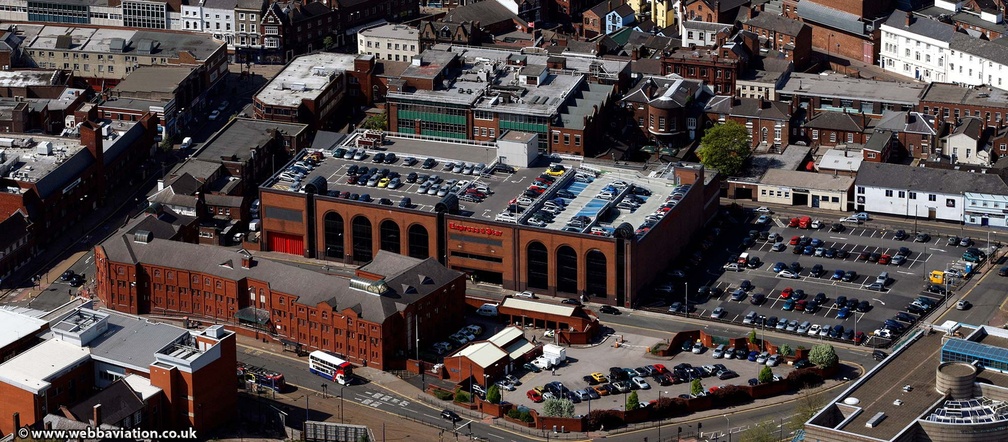 Tower Street car park Wolverhampton  from the air