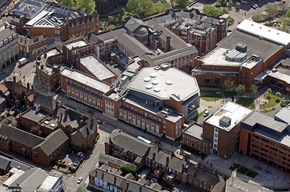University of Wolverhampton Wulfruna  Campus  from the air