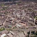 old aerial photograph of Woverhampton  city centre taken in 2004