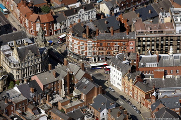 Wolverhampton city centre from the air