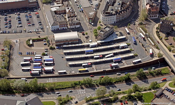 Wolverhampton bus station from the air