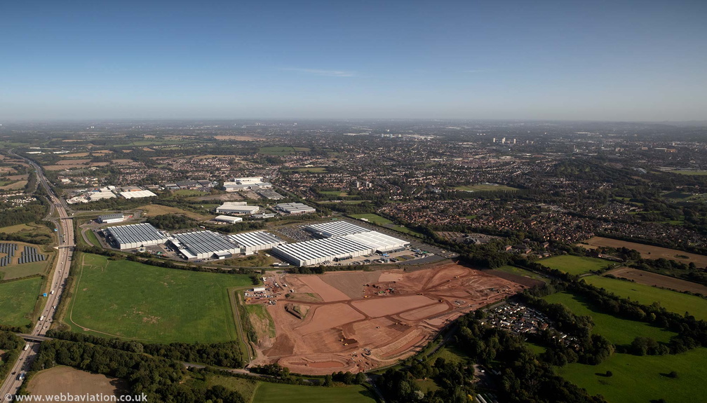  i54 Business Park Western Extension Wolverhampton from the air