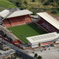Oakwell stadium  Barnsley, South Yorkshire, England UK home of Barnsley Football Club  aerial photograph 