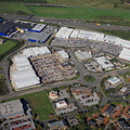 Birstall Shopping Park from the air 