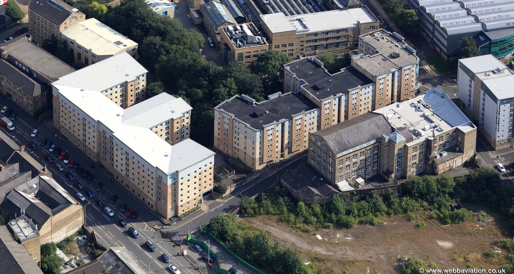 Arkwright House, iQ Student Accommodation Bradford  aerial photo