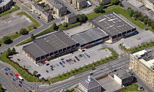 Manningham Lane Retail Park Bradford  aerial photo