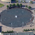 Mirror Pool in Bradford City Park aerial photo