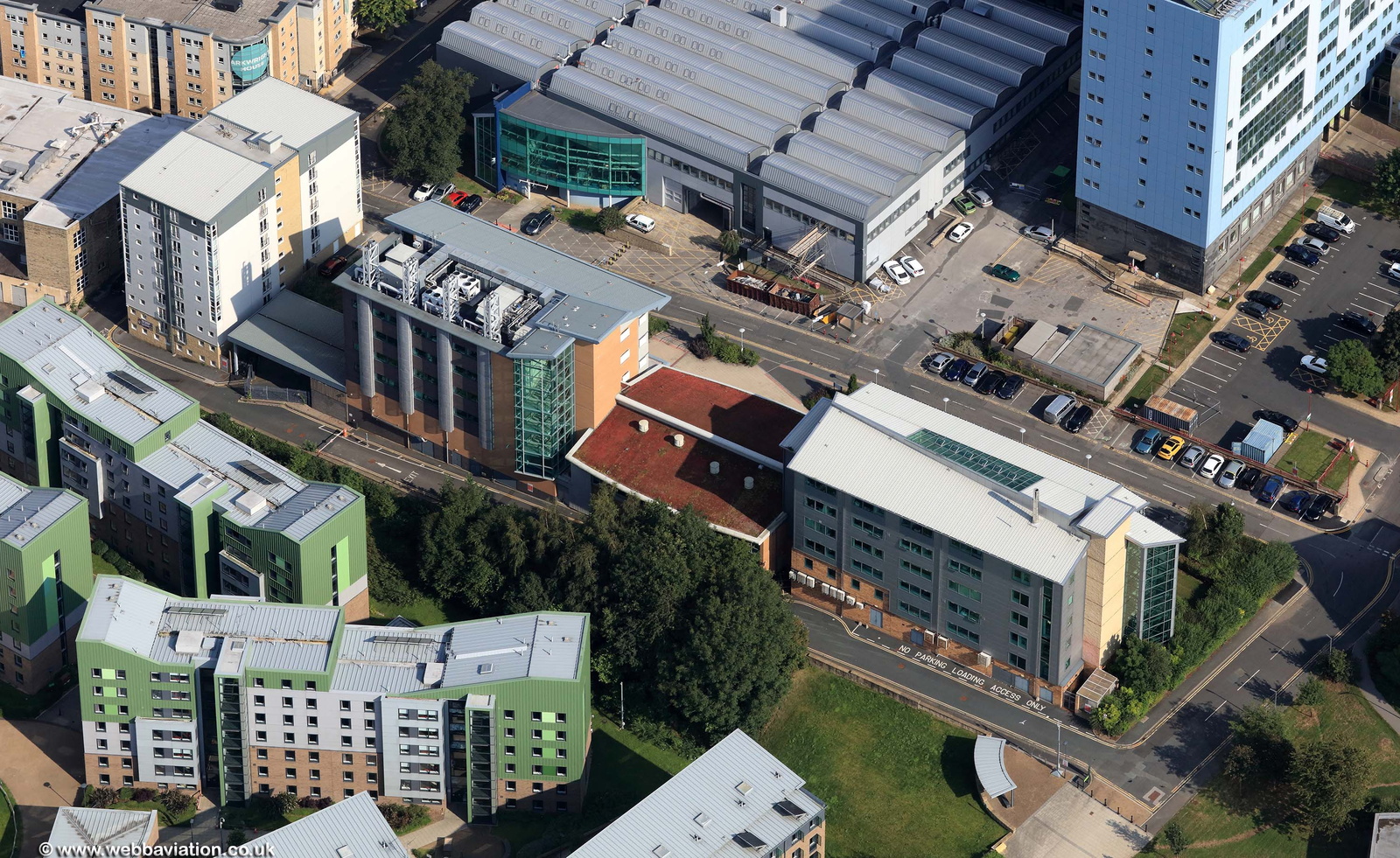 Norcroft Building and Norcroft Centre Bradford aerial photo