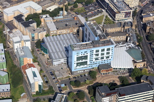 the Richmond Building, Bradford University aerial photo