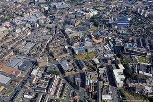 Thornton Rd Bradford city centre aerial photo