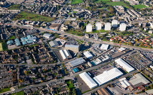 Spring Mill St Bradford BD5  aerial photo