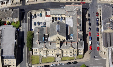 Calderdale Magistrates Court Halifax UK aerial photo