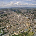 Halifax UK town centre aerial photo