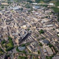 Halifax town centre HX11 drone view aerial photo
