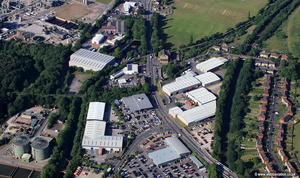 Leeds Rd Huddersfield West Yorkshire aerial photograph