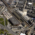 Huddersfield railway station   aerial photo