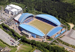 Kirklees Stadium Huddersfield aerial photograph 