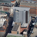Basilica Leeds LS1  from the air 