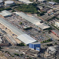 Crown Point Shopping Park  Leeds  from the air 