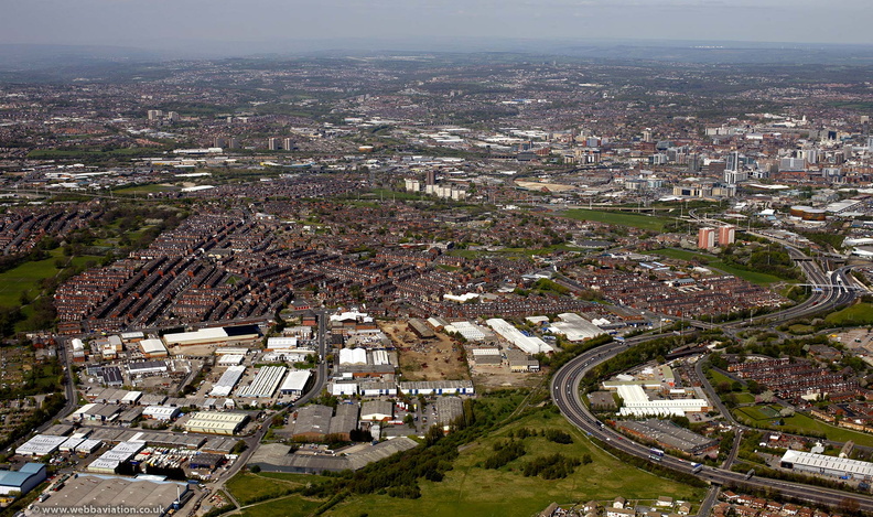 Hunslet Carr, Leeds, from the air 