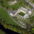 Kirkstall Abbey from the air 