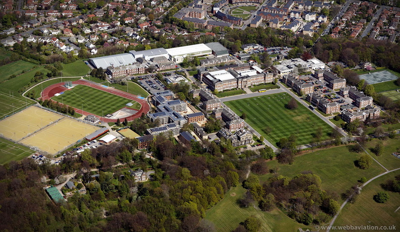 Leeds Beckett University, Headingley Campus  from the air 