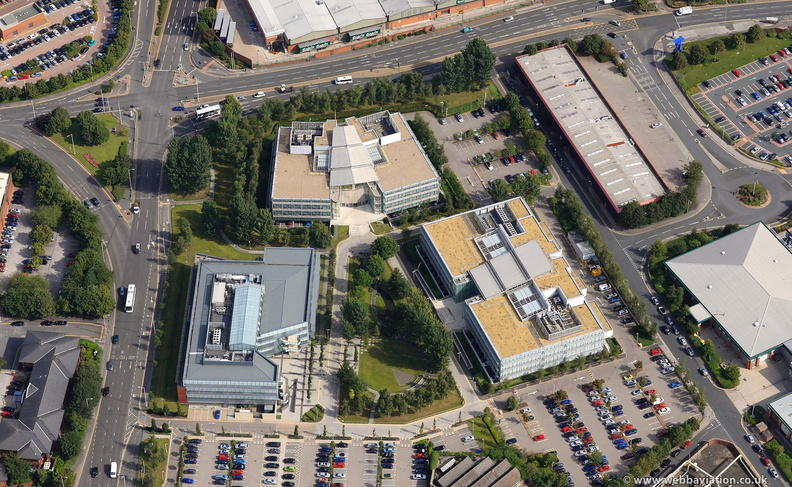 Leeds City Office Park from the air 