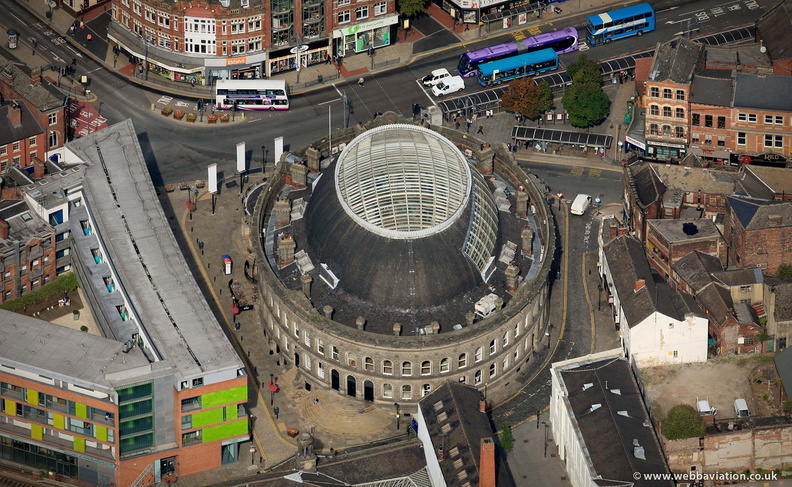 Leeds Corn Exchange from the air 