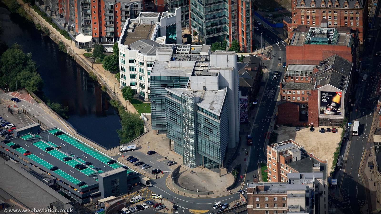 Leeds Princes Exchange from the air 