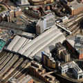 Leeds railway station from the air 