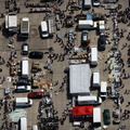 Leeds Sunday Market from the air 