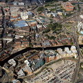 Leeds city centre West  from the air 