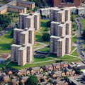  Lincoln Green Estate Leeds from the air 