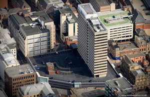 West Riding House Leeds from the air 