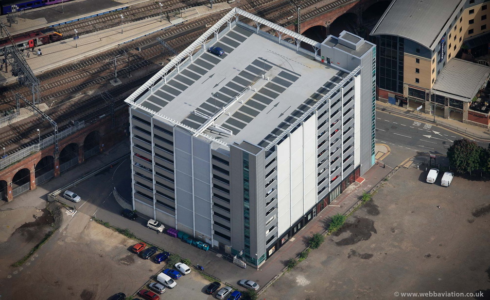 Q-Park Sovereign Square Leeds from the air 