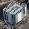 Q-Park Sovereign Square Leeds from the air 