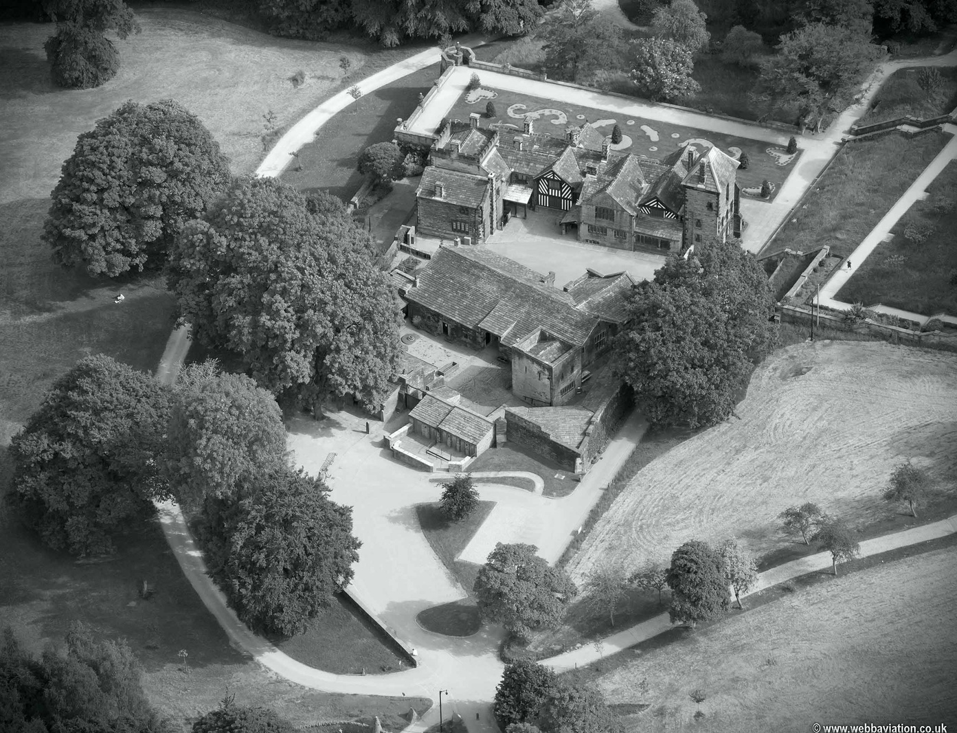 Shibden Hall aerial photo