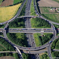  Lofthouse interchange near  Leeds  Yorkshire   aerial photograph