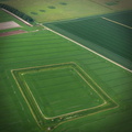  ancient enclosure near Bishops Cannings  Wiltshire aerial photograph