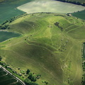 Cley Hill iron age hill fort aerial photograph
