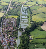 Caen Hill Lock Flight  UK aerial photograph 
